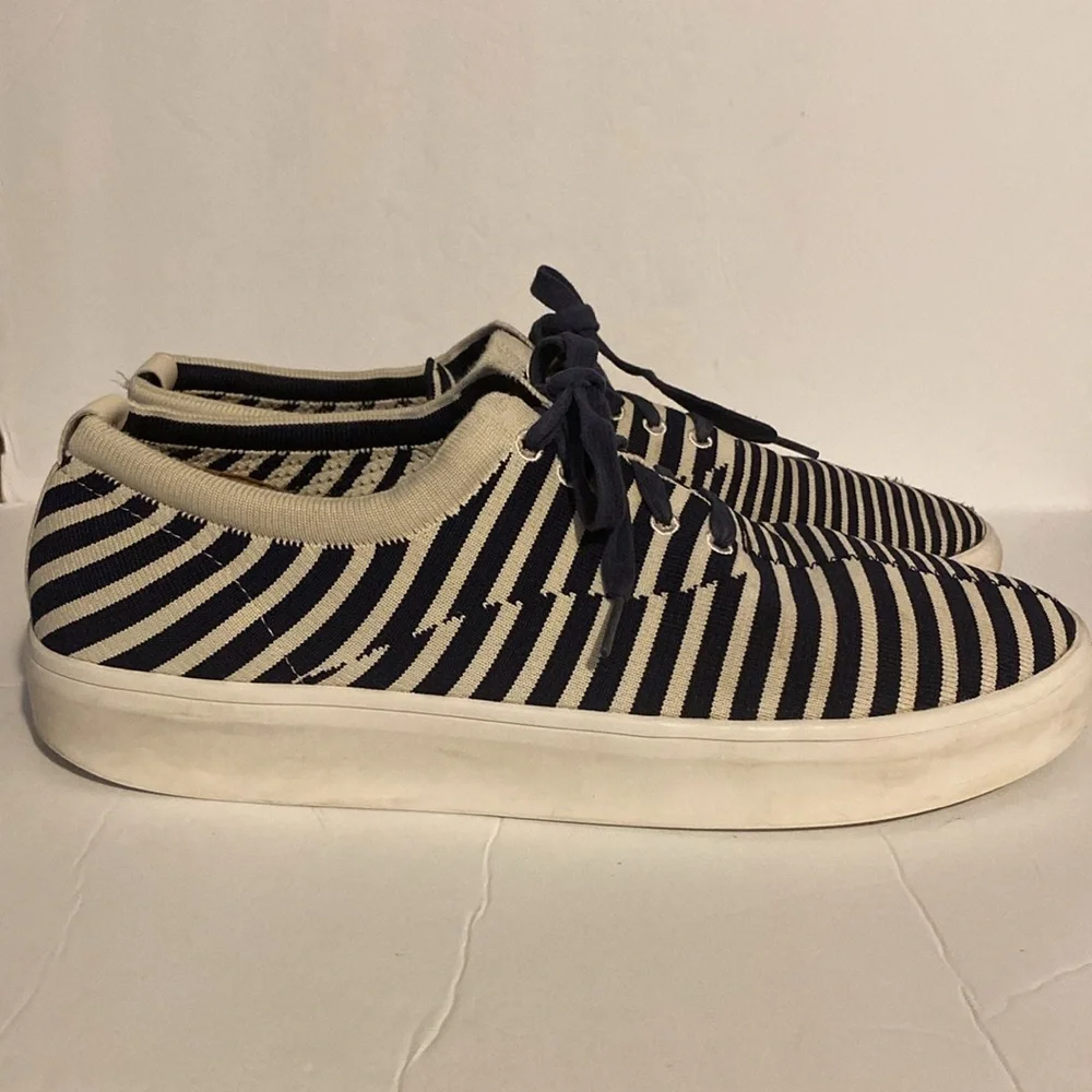 Ted Baker London Blue and White Men's Shorno Skate Shoe